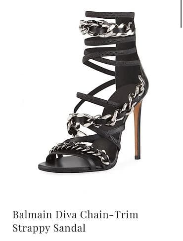 Balmain Diva Chain-Trim Strappy Sandal - Luksuzne ženske sandale sa na lalafo.rs — 1 Balmain Diva Chain-Trim Strappy Sandal - Luksuzne ženske sandale sa — 1