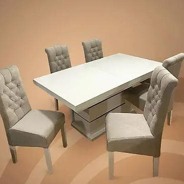 🍽️ Trpezarijski sto i stolice 7 – Elegancija i funkcionalnost za vaš na lalafo.rs 🍽️ Trpezarijski sto i stolice 7 – Elegancija i funkcionalnost za vaš