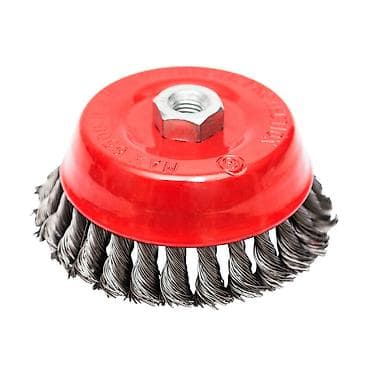 Mašinska upletena lončasta čelična četka Ø125mm sa prihvatom M14 na lalafo.rs — 1 Mašinska upletena lončasta čelična četka Ø125mm sa prihvatom M14 — 1