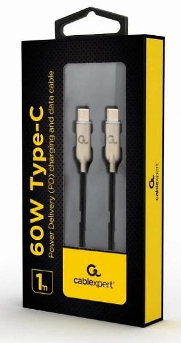 Mobile Phones & Accessories: Cablexpert USB-C na USB-C kabl – 60 W PD, 1 m - Tip konektora: USB at lalafo.rs — 2 Mobile Phones & Accessories: Cablexpert USB-C na USB-C kabl – 60 W PD, 1 m - Tip konektora: USB — 2