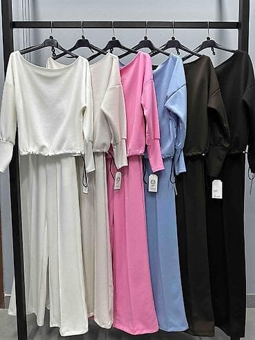 Od S do 3XL Ženski komplet – široke pantalone i bluza sa spuštenim na lalafo.rs — 2 Od S do 3XL Ženski komplet – široke pantalone i bluza sa spuštenim — 2