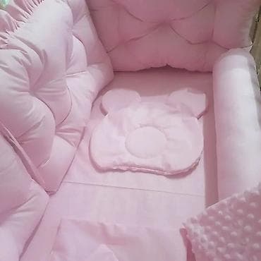 Komplet posteljine za bebi krevetac – roze - Mekani, debelo punjeni na lalafo.rs Komplet posteljine za bebi krevetac – roze - Mekani, debelo punjeni