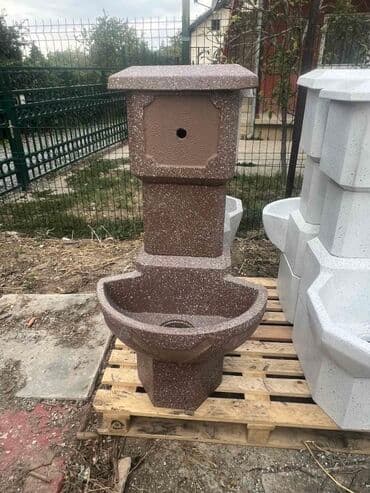 Garden Fountains: Betonska baštenska česma – dekorativna fontana sa lavabo koritom - at lalafo.rs — 2 Garden Fountains: Betonska baštenska česma – dekorativna fontana sa lavabo koritom - — 2