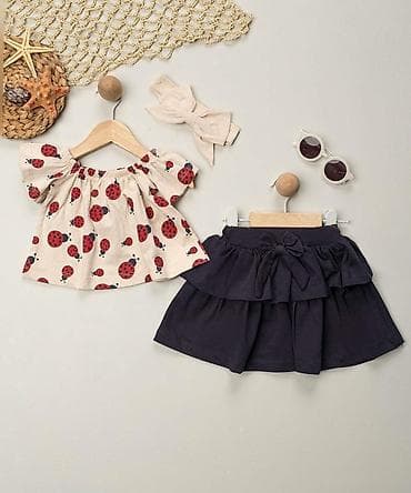 Dečiji letnji komplet za devojčice - Gornji deo: bluzica kratkih at lalafo.rs — 1 Dečiji letnji komplet za devojčice - Gornji deo: bluzica kratkih — 1