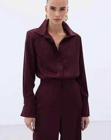 pantalone gina benotti: Satenska ženska košulja Velicina od 36 do 40 - Boja: duboka bordo - na lalafo.rs — 2 pantalone gina benotti: Satenska ženska košulja Velicina od 36 do 40 - Boja: duboka bordo - — 2