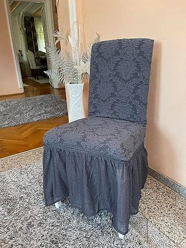 Furniture Covers: Rastegljive navlake za stolice sa volanom i žakard dezenom Žakard at lalafo.rs — 1 Furniture Covers: Rastegljive navlake za stolice sa volanom i žakard dezenom Žakard — 1