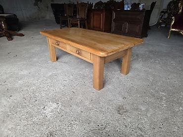 Stilski klub stolovi: Drveni klubski sto sa fiokama - Materijal: masivno drvo (svetli na lalafo.rs — 5 Stilski klub stolovi: Drveni klubski sto sa fiokama - Materijal: masivno drvo (svetli — 5