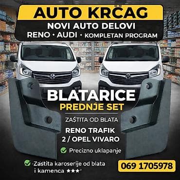 Blatarice – prednji set za Renault Trafic II / Opel Vivaro A - Tip na lalafo.rs Blatarice – prednji set za Renault Trafic II / Opel Vivaro A - Tip