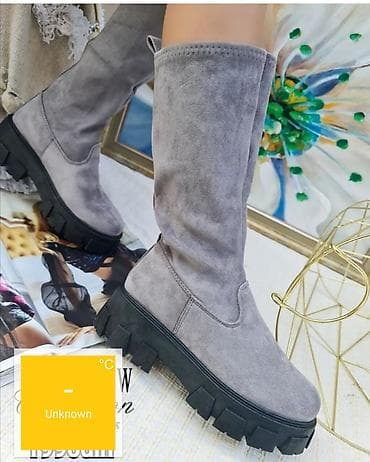 High boots, 38, color - Grey at lalafo.rs — 3 High boots, 38, color - Grey — 3