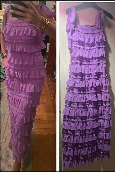 Haljinica boje lila 💜 Dugacka, sa karnerima sa obe strane, ljubičasta na lalafo.rs — 1 Haljinica boje lila 💜 Dugacka, sa karnerima sa obe strane, ljubičasta — 1