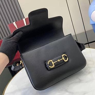 Elegantna crna kožna torba preko ramena - Materijal: glatka prirodna na lalafo.rs — 4 Elegantna crna kožna torba preko ramena - Materijal: glatka prirodna — 4