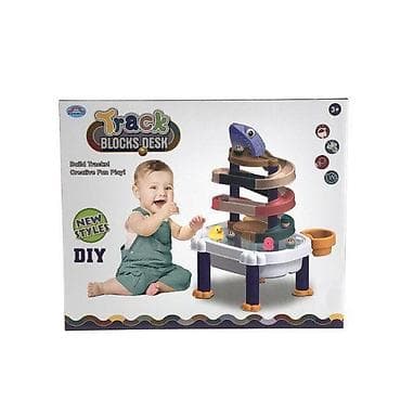 Track Blocks Desk – DIY sto za igru sa spiralnom stazom - Komplet na lalafo.rs Track Blocks Desk – DIY sto za igru sa spiralnom stazom - Komplet