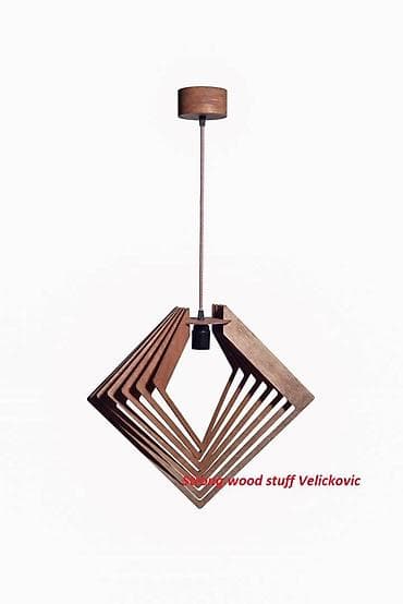 Visilica – geometrijski dizajn - Ručno rađena senka od više drvenih na lalafo.rs Visilica – geometrijski dizajn - Ručno rađena senka od više drvenih