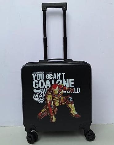 Travel suitcases and bags: Set kofera sa motivom superheroja – 2 dela - Dizajn: crni kofer i at lalafo.rs — 5 Travel suitcases and bags: Set kofera sa motivom superheroja – 2 dela - Dizajn: crni kofer i — 5