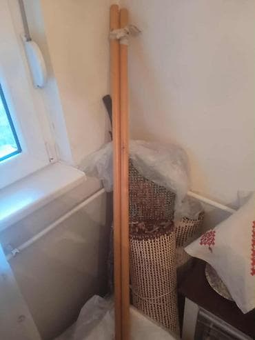 Drveni set za zavese – štapovi i prateća oprema - Dva drvena štapa za na lalafo.rs — 2 Drveni set za zavese – štapovi i prateća oprema - Dva drvena štapa za — 2