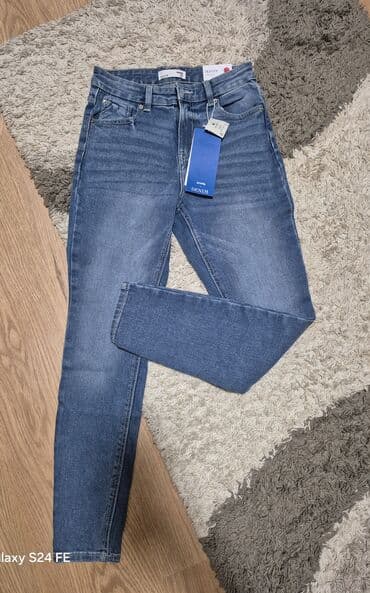 36, 36, Teksas, Visok struk, Ravne nogavice na lalafo.rs 36, 36, Teksas, Visok struk, Ravne nogavice