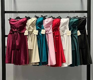 Kratka svečana haljina s mašnom - Kroj: mini dužina, izuzetno pun na lalafo.rs — 3 Kratka svečana haljina s mašnom - Kroj: mini dužina, izuzetno pun — 3