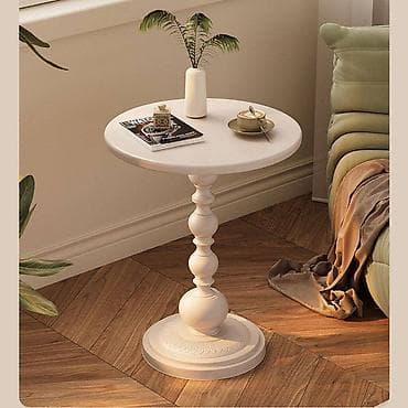 Stilski klub stolovi: Elegantni okrugli pomoćni sto - Dizajn: klasična okrugla ploča sa na lalafo.rs — 1 Stilski klub stolovi: Elegantni okrugli pomoćni sto - Dizajn: klasična okrugla ploča sa — 1