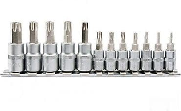 Electric Power Tools: Set Torx SECURITY muški sa rupicom, T8-T55, 1/4" i 3/8", 12 kom Set at lalafo.rs — 3 Electric Power Tools: Set Torx SECURITY muški sa rupicom, T8-T55, 1/4" i 3/8", 12 kom Set — 3