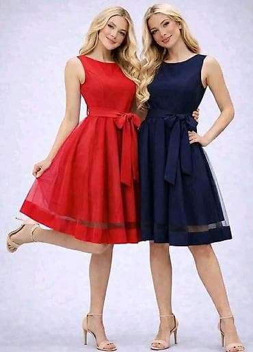 Elegantna midi haljina bez rukava sa pojasom na vezivanje - Kroj na lalafo.rs Elegantna midi haljina bez rukava sa pojasom na vezivanje - Kroj