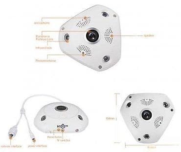 3D HD kamera 360 stepeni NOVO. VR IP HD kamera poseduje optiku riblje na lalafo.rs — 3 3D HD kamera 360 stepeni NOVO. VR IP HD kamera poseduje optiku riblje — 3
