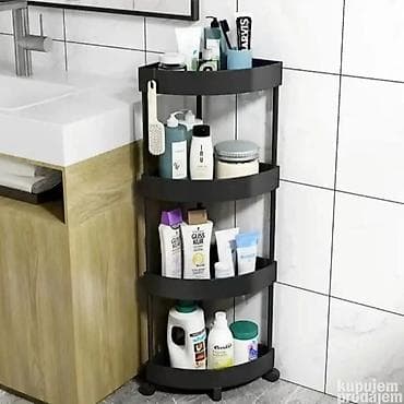 Ugaona višeslojna polica/kolica za kupatilo - Dizajn za ugradnju u na lalafo.rs — 3 Ugaona višeslojna polica/kolica za kupatilo - Dizajn za ugradnju u — 3