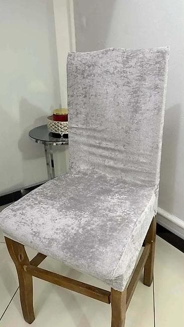 Rastegljive navlake za stolice – baršunasti izgled - Materijal: meka na lalafo.rs — 6 Rastegljive navlake za stolice – baršunasti izgled - Materijal: meka — 6