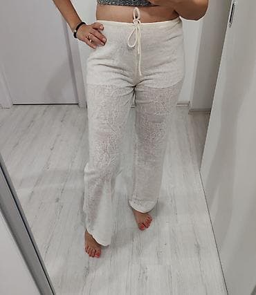 pantalone gina benotti: Bele letnje cipkane pantalone od Lana (70%) Velicina M ZARA na lalafo.rs — 1 pantalone gina benotti: Bele letnje cipkane pantalone od Lana (70%) Velicina M ZARA — 1