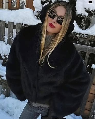 Sa postavom, Veštačko krzno, bоја - Crna na lalafo.rs Sa postavom, Veštačko krzno, bоја - Crna