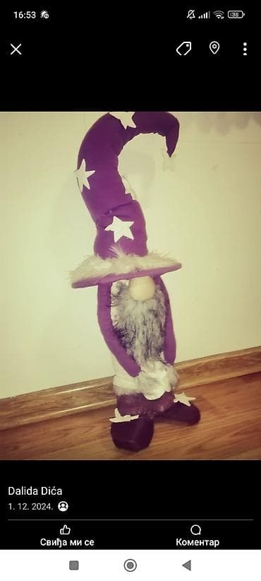 Dekorativni patuljak/gnom za praznike – ručni rad - Visoka na lalafo.rs — 1 Dekorativni patuljak/gnom za praznike – ručni rad - Visoka — 1