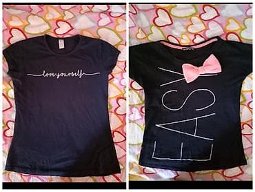 Women's T-shirts and tops: Dve majice vel XS. Cena je za obe at lalafo.rs — 1 Women's T-shirts and tops: Dve majice vel XS. Cena je za obe — 1