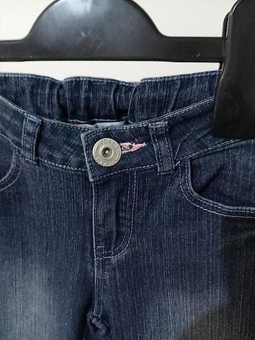 Farmerke za devojčicu od 6-7god, podesiv pojas, nogavice blago at lalafo.rs — 4 Farmerke za devojčicu od 6-7god, podesiv pojas, nogavice blago — 4