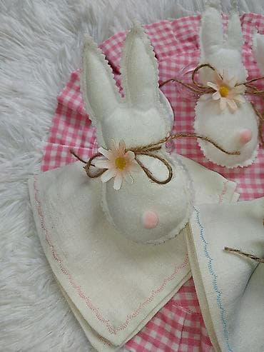 Set dekorativnih držača za salvete – zečići - Ručno rađeni držači u na lalafo.rs — 2 Set dekorativnih držača za salvete – zečići - Ručno rađeni držači u — 2