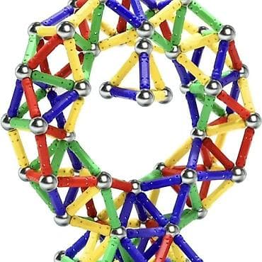 Magnetni konstruktorski set – 168 delova - Sadrži magnetne štapiće u na lalafo.rs Magnetni konstruktorski set – 168 delova - Sadrži magnetne štapiće u