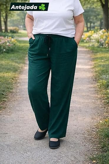 pantalone butiku ali: Ženske široke pantalone sa džepovima – Antejada - Kroj: ravne, široke na lalafo.rs — 1 pantalone butiku ali: Ženske široke pantalone sa džepovima – Antejada - Kroj: ravne, široke — 1