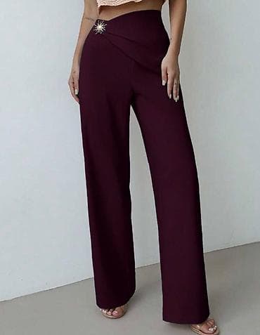 💫Elegantne ženske pantalone sa visokim strukom i širokim nogavicama na lalafo.rs — 2 💫Elegantne ženske pantalone sa visokim strukom i širokim nogavicama — 2