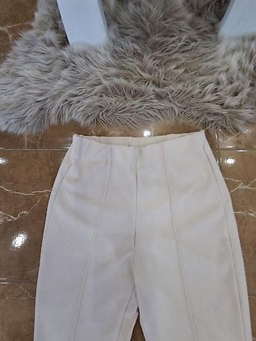 ZARA ženske pantalone – klasičan kroj - Boja: bež/ekru - Model: visok na lalafo.rs — 2 ZARA ženske pantalone – klasičan kroj - Boja: bež/ekru - Model: visok — 2