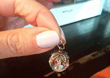 Gorski kristal privezak, promer 2cm, prelep na lalafo.rs — 4 Gorski kristal privezak, promer 2cm, prelep — 4