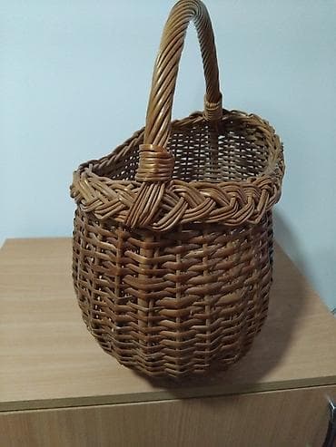 Ručno pletena korpa od kuvanog vrbovog pruća,velika, iz okoline Pirota na lalafo.rs — 8 Ručno pletena korpa od kuvanog vrbovog pruća,velika, iz okoline Pirota — 8