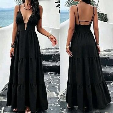 Personal Items: Letnja maxi haljina sa dubokim V izrezom i diskretnim prorezom ispod at lalafo.rs — 4 Personal Items: Letnja maxi haljina sa dubokim V izrezom i diskretnim prorezom ispod — 4