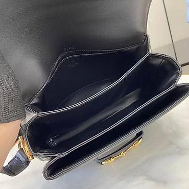 Elegantna crna kožna torba preko ramena - Materijal: glatka prirodna na lalafo.rs — 3 Elegantna crna kožna torba preko ramena - Materijal: glatka prirodna — 3