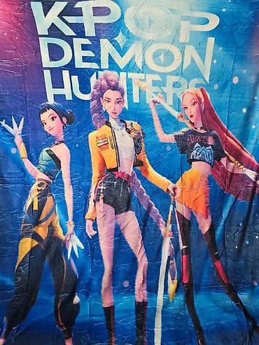 K-Pop Demon Hunters prekrivač/posteljinski pokrivač - Veliki print sa na lalafo.rs — 4 K-Pop Demon Hunters prekrivač/posteljinski pokrivač - Veliki print sa — 4