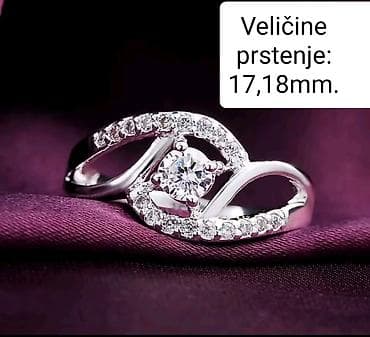 PRELEPE KVALITETNE POSREBRENE RAZNOVRSNE PRSTENJE SA CIRKONIMA,SA na lalafo.rs — 1 PRELEPE KVALITETNE POSREBRENE RAZNOVRSNE PRSTENJE SA CIRKONIMA,SA — 1