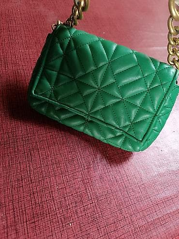 RASPRODAJA!!Zelena ženska torbica preko ramena sa lancem - Materijal at lalafo.rs — 3 RASPRODAJA!!Zelena ženska torbica preko ramena sa lancem - Materijal — 3