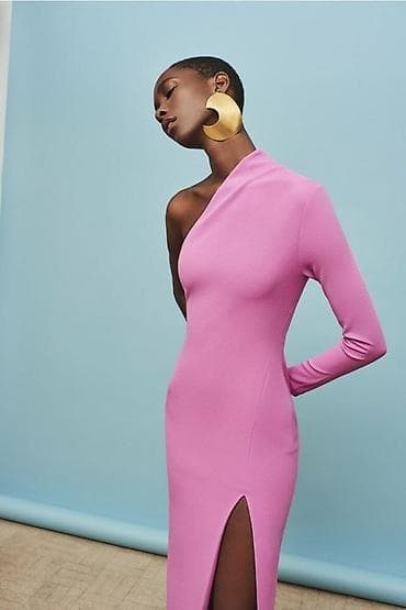 Haljina zara model jedan rukav sa slicemdo kolena,sa elastinom na lalafo.rs Haljina zara model jedan rukav sa slicemdo kolena,sa elastinom