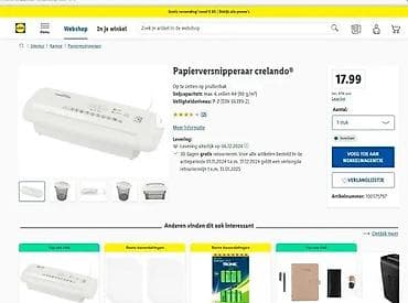 Home Appliances: Crelando aparat za sečenje papira (shredder) – stolni model za at lalafo.rs — 3 Home Appliances: Crelando aparat za sečenje papira (shredder) – stolni model za — 3