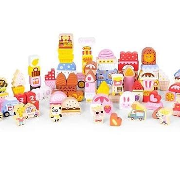 Drvene kocke – slatki grad - Veliki set tematskih drvenih kocki sa na lalafo.rs Drvene kocke – slatki grad - Veliki set tematskih drvenih kocki sa