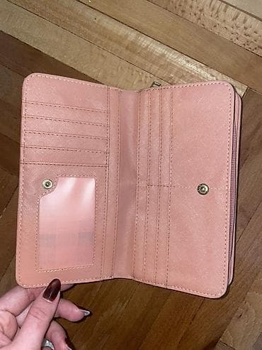 Ženski novčanik – koralno roze, “Tiffany” stil - Materijal: veštačka at lalafo.rs — 4 Ženski novčanik – koralno roze, “Tiffany” stil - Materijal: veštačka — 4