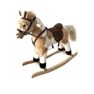 Drvena ljuljaška-konjić za decu - Mekani plišani konjić u na lalafo.rs Drvena ljuljaška-konjić za decu - Mekani plišani konjić u