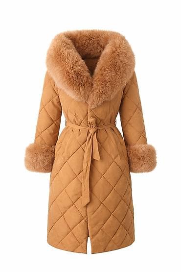 Ženska prošivena zimska jakna/kaput u kamel nijansi. Placena 9900. - na lalafo.rs — 2 Ženska prošivena zimska jakna/kaput u kamel nijansi. Placena 9900. - — 2